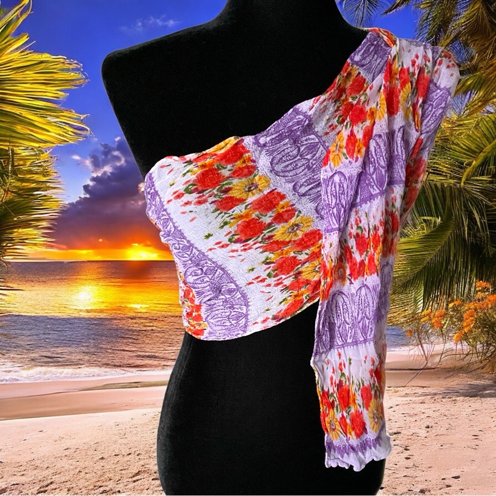 💖 Honey Floral Rayon Scarf 💖